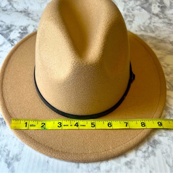 Tan wide brim western/fedora style hat (NWOT) - Picture 6 of 8